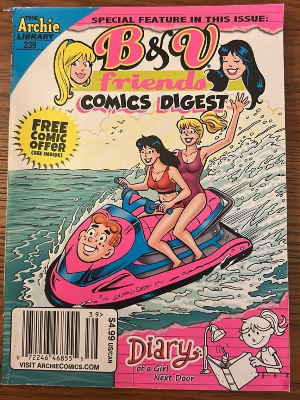 B&V FRIENDS COMICS DIGEST #239  8-2014 VF/NM Betty, Veronica, Archie